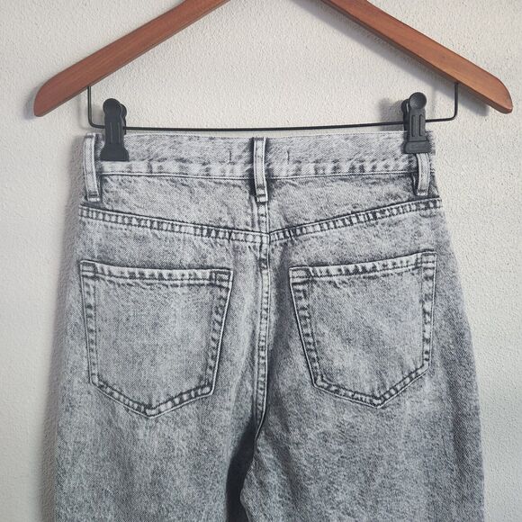 PacSun Womens High Rise Straight Jeans Size 25 Acid Wash‎ Denim Cotton Gray - Picture 5 of 7